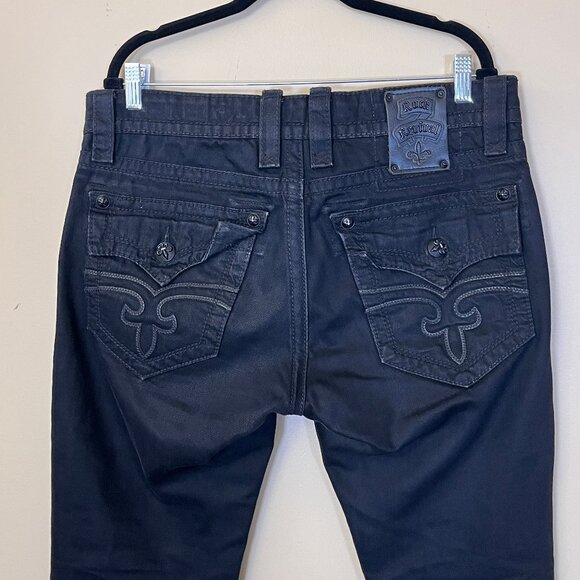 Rock Revival Steven Straight Y2K Jeans - Men's Size 33*29 (Fits 36*29) - Picture 6 of 14